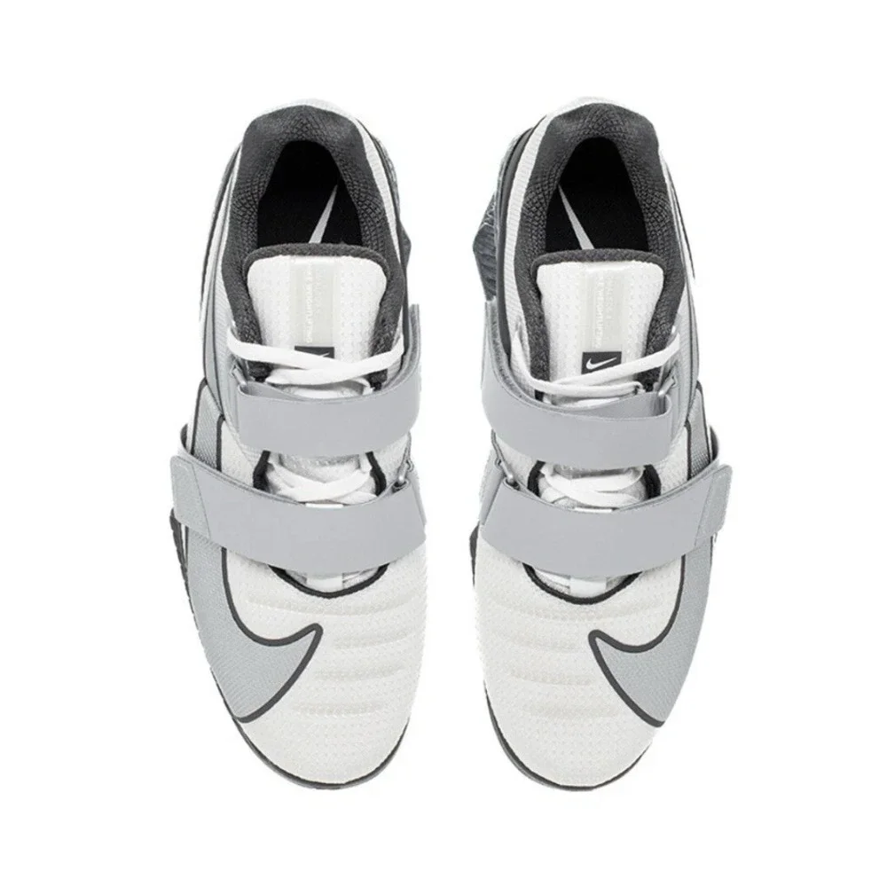 Nike Romaleos 4 SE Weightlifting Shoes White Silver FZ8663-100 Men's Sz 8